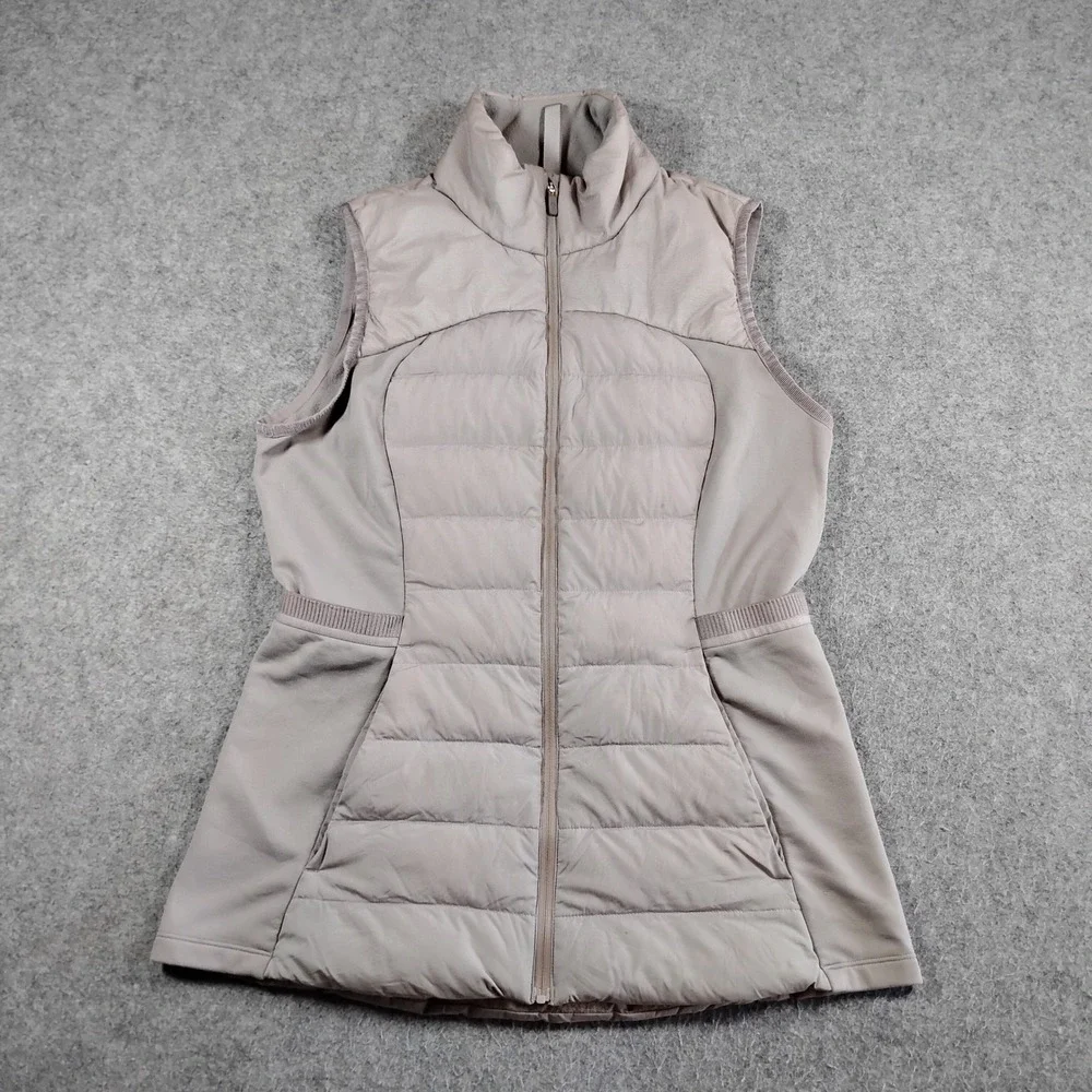 Lululemon Down For It All Vest 8 Womens Puffer Grey‎ Goose Winter Body Warmer